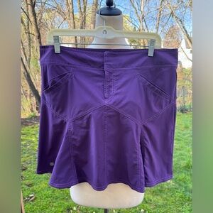Share Athleta Women's Size 12 Purple Pleated Skirt Athletic Back Zipper Pocket